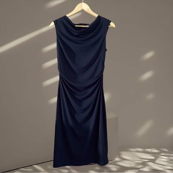 David Meister Dresses & Skirts - David Meister Women’s Black Dress with ruching size 8